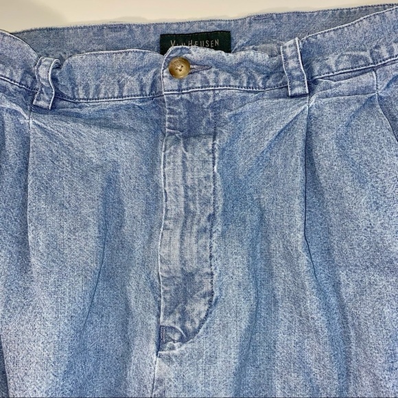 Van Heusen Shorts Flat Front Straight leg Lightweight Cotton 2 Pocket Shorts - Picture 3 of 6